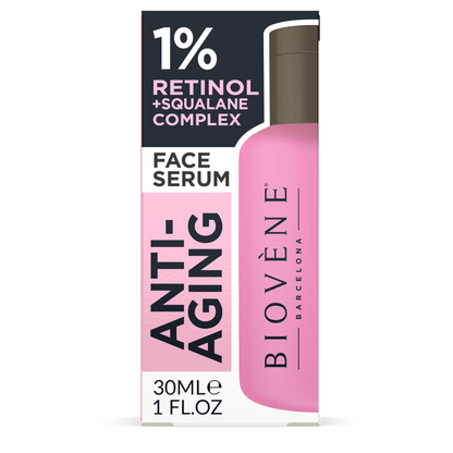 ANTI-AGING 1% Retinol + Squalane Complex Facial Serum Treatment